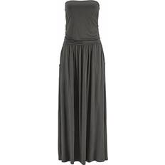 Long Dresses Lascana Bandeau Maxi Dress - Olive
