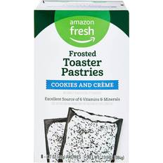Amazon Fresh Frosted Cookies and Cream Toaster Pastries