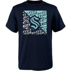 Tops Outerstuff Youth Deep Sea Blue Seattle Kraken Divide T-Shirt