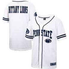 Colosseum Sports Fan Apparel Colosseum Men's White Penn State Nittany Lions Free Spirited Mesh Button-Up Baseball Jersey
