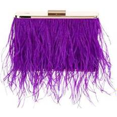 Clutches on sale Olga Berg Ostrich Feather Embellished Clutch