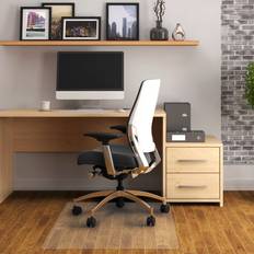 Desk Mats Floortex Valuemat Vinyl Rectangular Chair Mat for Hard