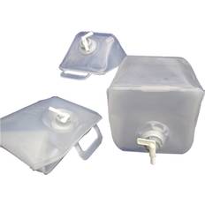 Collapsible water container with faucet