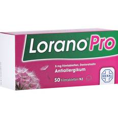 Rezeptfreie Arzneimittel reduziert Lorano pro Antiallergikum Filmtabletten 5mg 50 Dosen