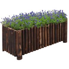 OutSunny Raised Garden Beds OutSunny 39" Wooden Raised Bed Garden Flower Planter Box