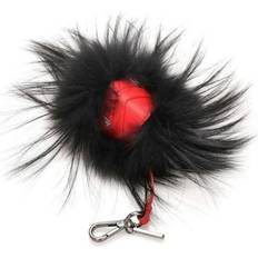Fendi Wallets & Key Holders Fendi Women Black/Red Monster Charm Key Chain