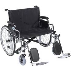 Wheel Chairs Drive Medical 26" Sentra EC Heavy Duty Extra Wide Wheelchair, Detachable Desk Arms, Elevating Leg Rests