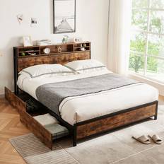 Alohappy Full Bed Frame with
