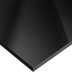 Acrylic Glass USA Sealing Cast Acrylic Bar 24"L x 4"W x 1/4" Thick, Black