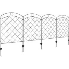 OutSunny Fences OutSunny Garden Fence, 4 Pack Fence