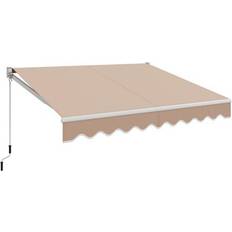 Costway Awnings Costway 8 6.6 Feet Patio Retractable Awning with