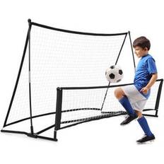 Soccer Equipment Costway 2-in-1 Portable Soccer Rebounder Net with Carrying Bag