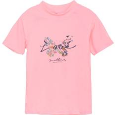 UV-Bekleidung Color Kids Kid's Swim Love Matters Print T-shirt - Salmon Rose