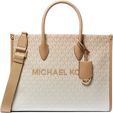 Michael Kors Bags Michael Kors Mirella Medium Ombré Logo Tote Bag - Camel