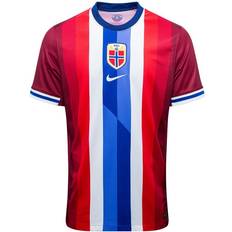 Kortermet Matchdrakter Nike Norway Men's Team 2024/25 Stadium Home Men's Dri-FIT Football Replica Shirt Red Polyester