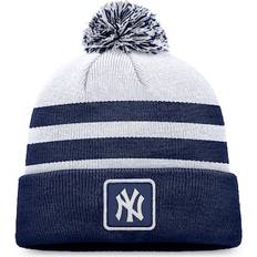 New York Yankees Beanies Fanatics Branded Men's Gray New York Yankees Cuffed Knit Hat with Pom