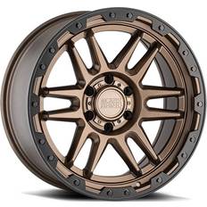 18" Car Rims Black Rhino Apache Wheel, 18x9 with 6 on 5.5 Bolt Pattern Bronze 1890APC-86140Z12