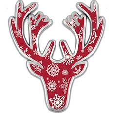 Brooches Pinmart Christmas Deer Head Antlers Holiday Lapel Brooch