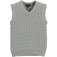 Knitted Sweaters Gioberti Kid's 100% Cotton Soft V-neck Cable Knit Sweater Vest
