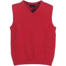 Red Knitted Sweaters Children's Clothing Gioberti Boy's V-Neck 100% Cotton Knitted Pullover Sweater Vest