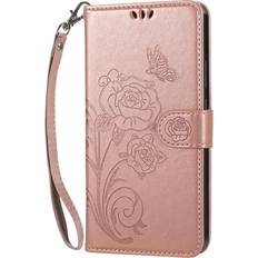 Mobile Phone Accessories Vinanker Case for Samsung Galaxy S20 FE, Premium Leather Flip Wallet Cover with Card Slots Phone Case for Samsung Galaxy S20 FE 4G/5G Rose Gold