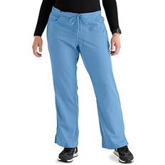 Barco Grey's Anatomy Women's Junior-Fit Five-Pocket Drawstring Scrub Pant Ceil Blue