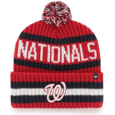 Beanies '47 Men's Red Washington Nationals Bering Cuffed Knit Hat with Pom
