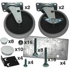 Rubbermaid Commercial Casters Rubbermaid Commercial Caster Kit with Hardware