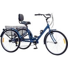 Tricycle Bikes Tricycles 7 Speed, Adult Tricycle Trikes 20/24/26 Cruise