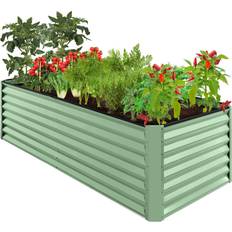 Best Choice Products Raised Garden Beds Best Choice Products 8x4x2ft Outdoor Metal Raised Garden Deep Root Planter