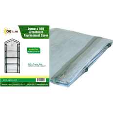 Ogrow Greenhouse Accessories Ogrow 19.3 W x 27.2 D 62.2 H 4-Tier Greenhouse Replacement Cover