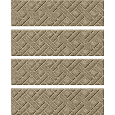 Polyester Stair Carpets 0.25 W Stair Treads Gray