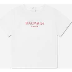 Balmain T-shirts Balmain T-shirt/top White/fuchsia white