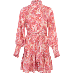 Dame Kjoler Saga Wide Dress Coral Paisley