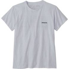 Dame T-skjorter & Singleter Patagonia Women's P-6 Logo Responsibili-Tee - White