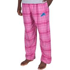 Men - Pink Pajamas Concepts Sport Men's Pink Detroit Lions Ultimate Plaid Flannel Pajama Pants