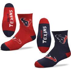 For Bare Feet Houston Texans Youth Two-Pack Quarter-Length Team Socks