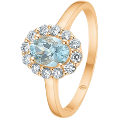 Mads Z Portofino Ring - Gold/Aquamarine/Diamonds