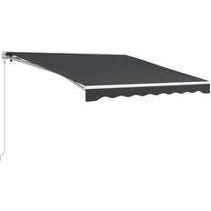 OutSunny Awnings OutSunny 118"" W D Polyester Cover Retractable Patio Awning
