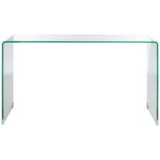 Rectangle Console Tables Safavieh Huck Clear Console Table 14x53"