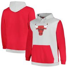 Jackets & Sweaters Fanatics Men's Branded Red/Silver Chicago Bulls Big & Tall Primary Pullover Hoodie