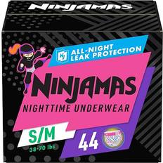 Pampers Grooming & Bathing Pampers Girls Ninjamas Nighttime Bedwetting Underwear Size S/M 17-32kg 44pcs