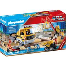 Byggeplasser Lekesett Playmobil City Action Construction Site with Dump Truck 70742