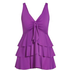 Avenue Swimwear Avenue TANKINI RUFFLED Bright Violet Bright Violet