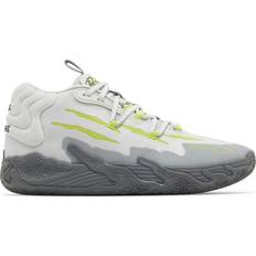 Puma Unisex Basketball Shoes Puma MB.03 Hills - Feather Gray/Lime Smash