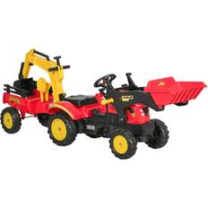 Pedal Cars Aosom Ride On Excavator 3 in 1