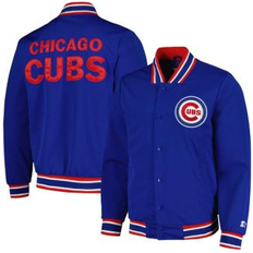 Jackets & Sweaters Starter Men's Royal Chicago Cubs Secret Weapon Satin Full-Snap Jacket Royal