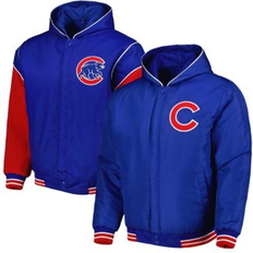 JH Design Sports Fan Apparel JH Design Men's Royal Chicago Cubs Reversible Fleece Full-Snap Hoodie Jacket Royal