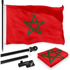 G128 Combo Morocco Moroccan Flag 60x36"