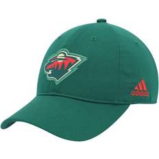 Adidas Caps adidas Men's Green Minnesota Wild Primary Logo Slouch Adjustable Hat